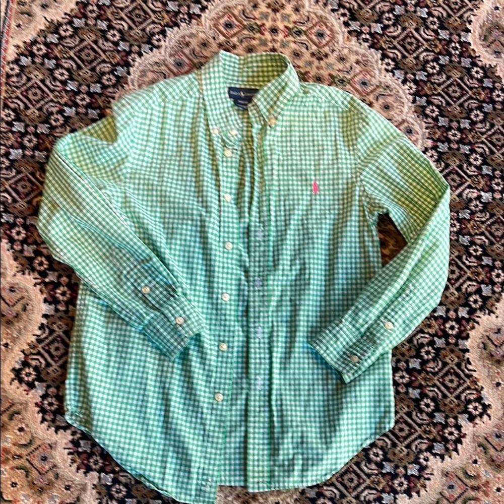 Ralph Lauren Boys Buttons down size 10-12💕💚